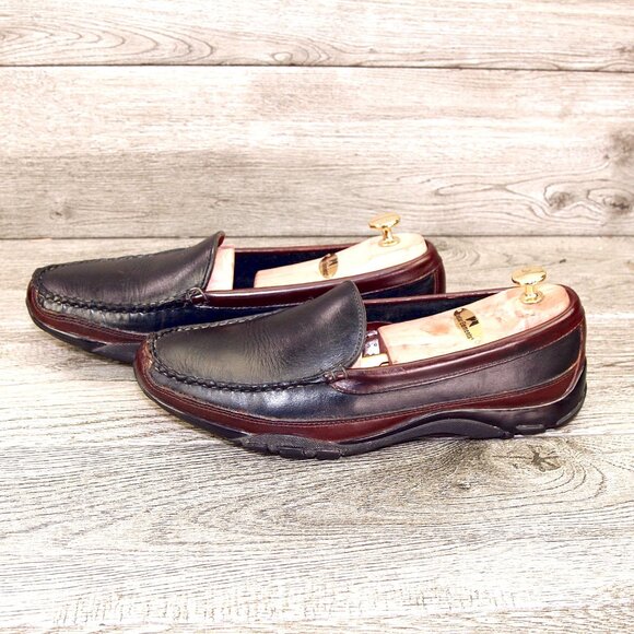 Allen Edmonds BOULDER Driving Loafer 9.5 D Black / Brown * add $15 Cedar Trees main image 6